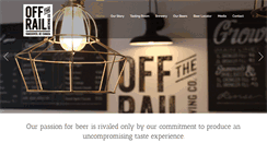 Desktop Screenshot of offtherailbrewing.com
